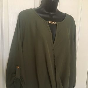***NWT***Sexy Olive Green Blouse